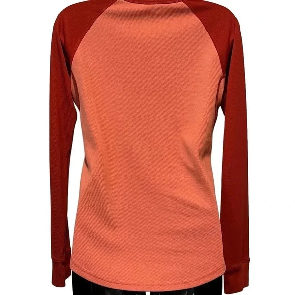 Burton Raglan Dryride Long Sleeve Shirt Outdoors Active Orange Womens medium Top - Picture 3 of 10